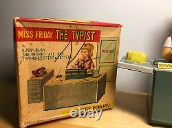 Vintage 1950's Japan Battery Operated Miss Friday the Typist VGC & Original Box