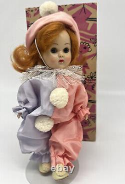 Vintage 1956 Vogue Ginny Doll 8 IN Doll Clown #6041 Tagged Outfit Box Pamphlet