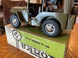 Vintage 1960's Tonka military Jeep excellent original with box