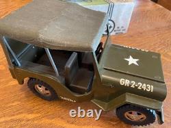 Vintage 1960's Tonka military Jeep excellent original with box