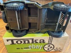 Vintage 1960's Tonka military Jeep excellent original with box