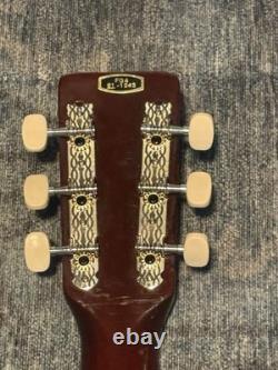 Vintage 1960s/70s Japanese Parlor Folk Acoustic Guitar Small Body Blues Box