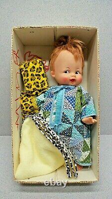 Vintage 1963 Baby Pebbles Flintstone Doll In Original Box Made by Ideal Toy