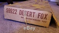 Vintage 1963 Marx WW 2 Desert Fox Toy Soldier Army Tanks Military Tanks BOX