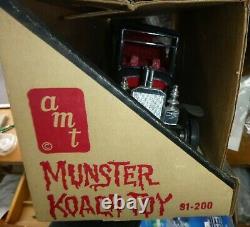 Vintage 1964 Amt 91-201 Munsters Koach Plastic Toy In Original Box