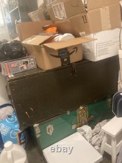 Vintage 1967 Military Foot Locker Trunk Box Bern Kane Production INC