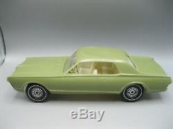 Vintage 1967 Plastic Mercury Cougar Dealer Promo Car 2 Door Olive Green With Box