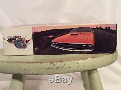 Vintage 1970 Dodge Charger Dealer Promo Plastic Car Banana Yellow with Box