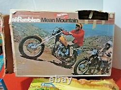 Vintage 1970 Mattel Hot Wheels Rrrumblers Mean Mountain Play Set In Box Rumblers