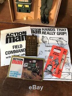 Vintage 1970s Action Man Field Commander & Field Radio Boxed