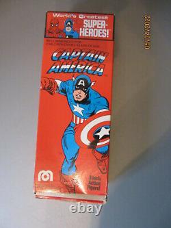 Vintage 1972 MEGO WGSH Worlds Greatest Heros Captain America 8 New in Box 51304
