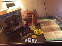 Vintage 1974 Playskool McDonald's Familiar Places Playset W Box Complete