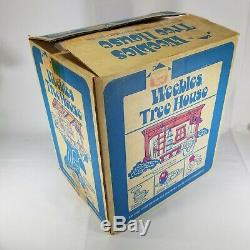Vintage 1975 Hasbro Romper Room Weebles Tree House With Box, Great
