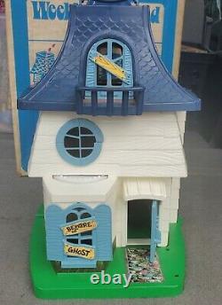 Vintage 1976 Hasbro Weebles Haunted House Romper Room Play House Halloween WithBox