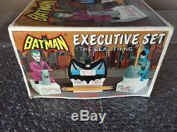 Vintage 1977 Batman Janex Executive Desk Set With Box Nice Look Insert