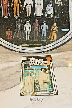 Vintage 1977 Star Wars 12-back Princess Leia Organa on resealed original card