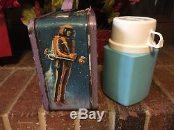 Vintage 1979 metal Star Trek lunch box and plastic thermos