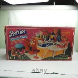 Vintage 1980 Barbie Dream Pool Set Mattel WithOriginal Box AS IS INCOMPLETE