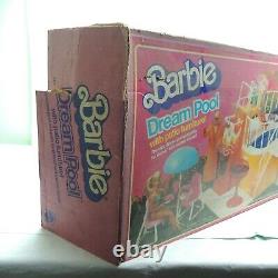 Vintage 1980 Barbie Dream Pool Set Mattel WithOriginal Box AS IS INCOMPLETE