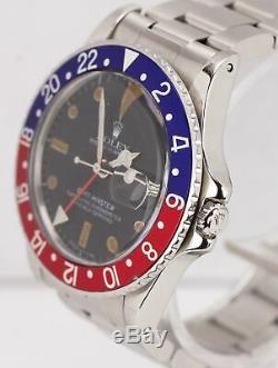 Vintage 1980 Rolex GMT-Master Pepsi Blue Red 16750 Matte 40mm Watch Box + Papers
