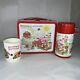 Vintage 1980 Strawberry Shortcake Lunch Box With Thermos And 1980 Plastic Cup