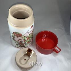 Vintage 1980 Strawberry Shortcake Lunch Box With Thermos and 1980 Plastic Cup