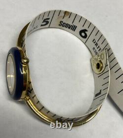 Vintage 1980's GUCCI 1100-L Bracelet/12 Interchangeable Bezel Watch Original Box