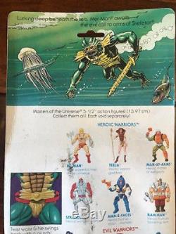 Vintage 1980s Mattel Master of the Universe Mer-Man Action Figure in Box MOC