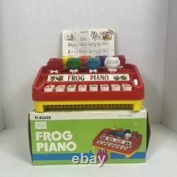 Vintage 1980s Sears Frog Piano With Box And Music Notes No Sound Plays