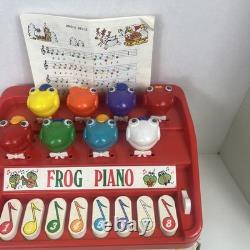 Vintage 1980s Sears Frog Piano With Box And Music Notes No Sound Plays