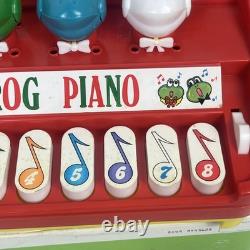 Vintage 1980s Sears Frog Piano With Box And Music Notes No Sound Plays