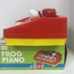 Vintage 1980s Sears Frog Piano With Box And Music Notes No Sound Plays