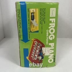 Vintage 1980s Sears Frog Piano With Box And Music Notes No Sound Plays