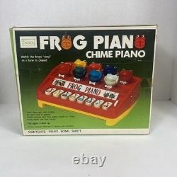 Vintage 1980s Sears Frog Piano With Box And Music Notes No Sound Plays