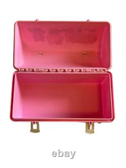 Vintage 1981 Sanrio Hello Kitty Pink Plastic Lunch Box Case Rare