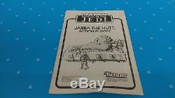 Vintage 1983 Kenner ROTJ Jabba The Hutt Playset With Nice Box