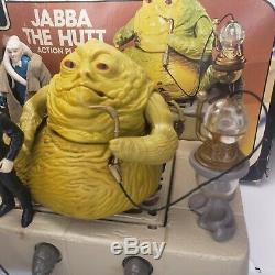 Vintage 1983 Star Wars Jabba The Hutt Playset Henchmen Hero Lot with Damaged Box