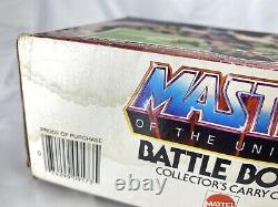 Vintage 1984 BATTLE BONES Masters of the Universe MOTU Figure Carry Case Sealed