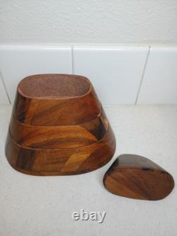 Vintage 1984 Po Shun Leong Koa Jewelry Box Rare Hawaiian Artisan Piece