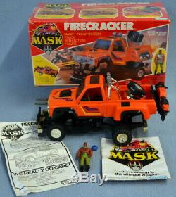 Vintage 1985 Kenner Mask FIRECRACKER With Box, Truck, Motorcycle, Hondo Mac Lean