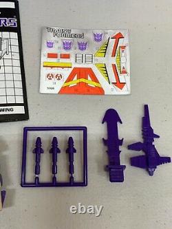 Vintage 1985 Transformers G1 BLITZWING 100% Complete Transformer with Box