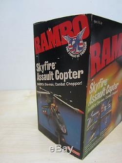 Vintage 1986 Coleco Rambo Skyfire Assault Copter Vehicle New In Sealed Box