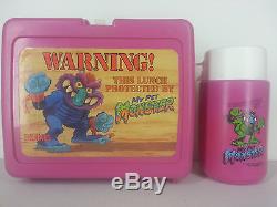 Vintage 1986 TCFC This Lunch Protected My Pet Monster Lunch Box Thermos
