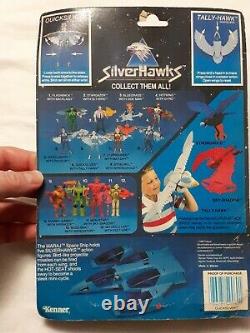 Vintage 1986 Telepix Silverhawks Quicksilver & Tally Hawk Action Fig. BRAND NEW
