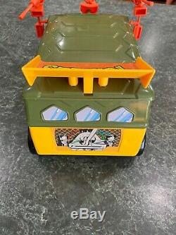 Vintage 1989 TMNT Teenage Mutant Ninja Turtles Bus Party Van Complete NO BOX