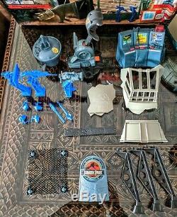 Vintage 1993 Jurassic Park Command Compound Playset Kenner COMPLETE + Box + Deca