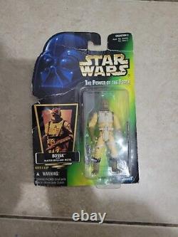 Vintage 1997 Kenner Star Wars Bossk Bounty Hunter Complete with Weapons
