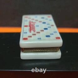Vintage 1999 Midwest of Cannon Falls Scrabble Game Trinket Box With Trinket