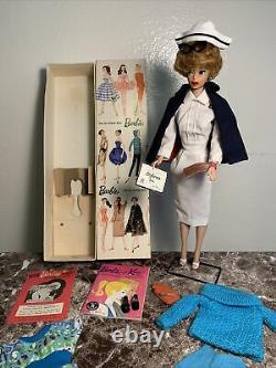 Vintage 1st Issue Bubblecut In Original Box, Handtag, Stand&HTF RN Outfit EUC