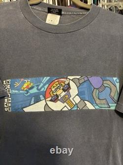 Vintage 2000 Dexters Laboratory Box Logo Shirt Cartoon Network M/L